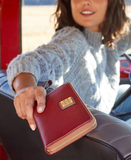Dooney & Bourke småsten med stor lynlås rundt om armbånd JV0J4536 poser sort