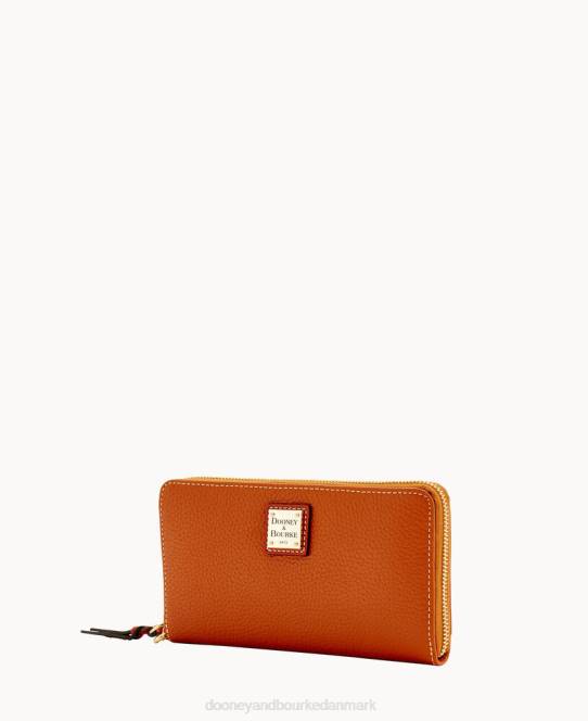 Dooney & Bourke småsten med stor lynlås rundt om armbånd JV0J4540 poser karamel