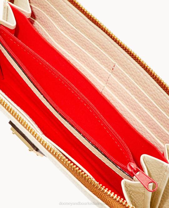 Dooney & Bourke småsten med stor lynlås rundt om armbånd JV0J4543 poser knogle