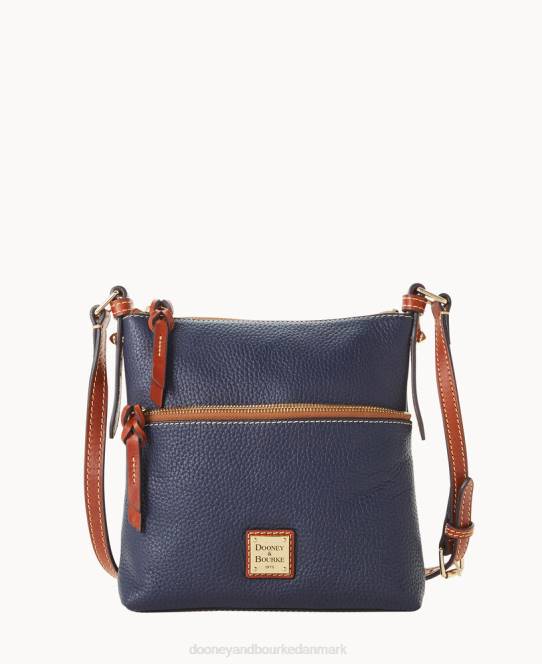 Dooney & Bourke småstens korn brevbærer JV0J2386 poser midnatsblå