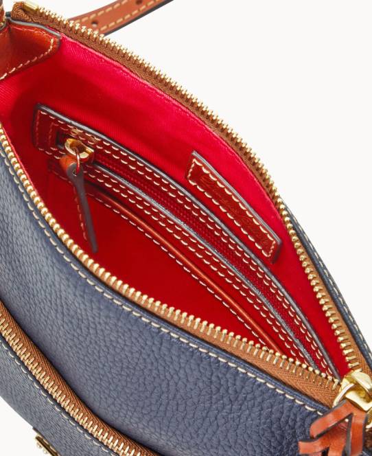 Dooney & Bourke småstens korn brevbærer JV0J2386 poser midnatsblå