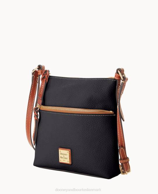 Dooney & Bourke småstens korn brevbærer JV0J2390 poser sort