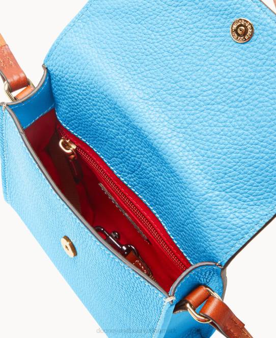 Dooney & Bourke småstens korn brevbærer JV0J2447 poser Himmelblå