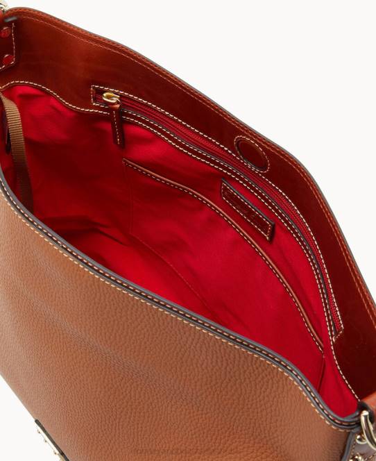 Dooney & Bourke småstenskorn ekstra stor courtneysæk JV0J3533 poser karamel