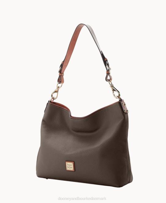 Dooney & Bourke småstenskorn ekstra stor courtneysæk JV0J3536 poser brun tmoro