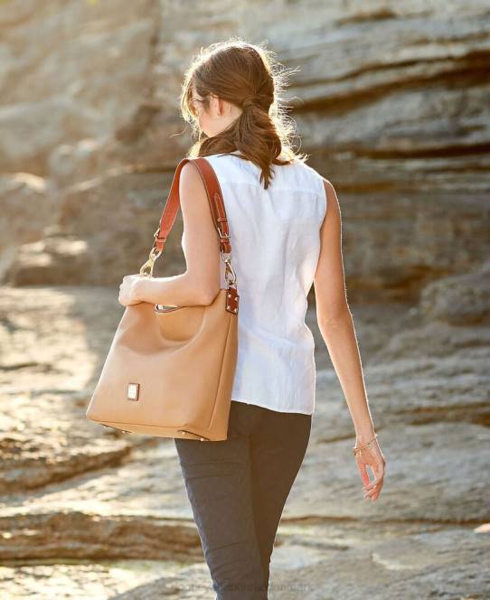 Dooney & Bourke småstenskorn ekstra stor courtneysæk JV0J3538 poser taupe