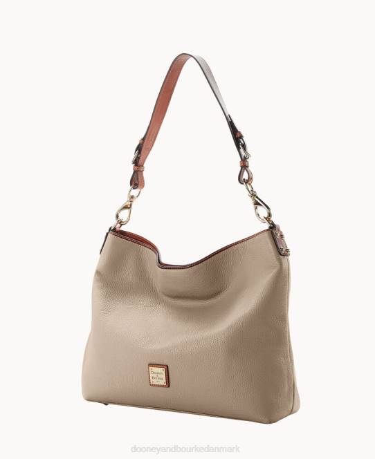 Dooney & Bourke småstenskorn ekstra stor courtneysæk JV0J3538 poser taupe