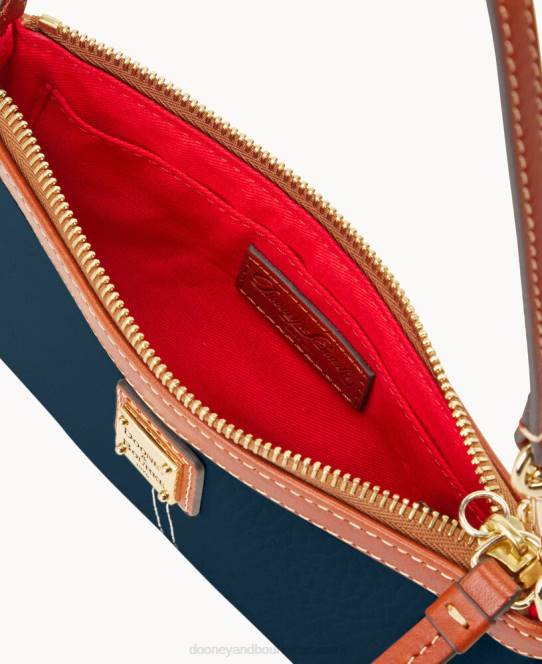 Dooney & Bourke store slanke armbånd med småsten JV0J4691 poser midnatsblå