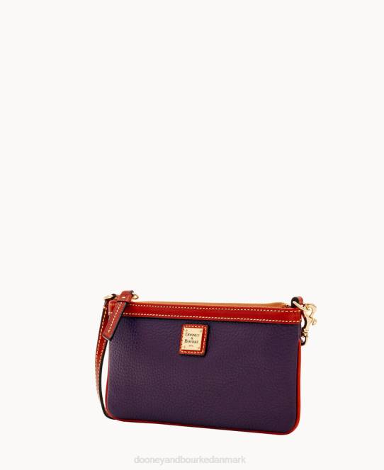Dooney & Bourke store slanke armbånd med småsten JV0J4723 poser blomme vin