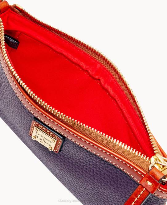Dooney & Bourke store slanke armbånd med småsten JV0J4723 poser blomme vin