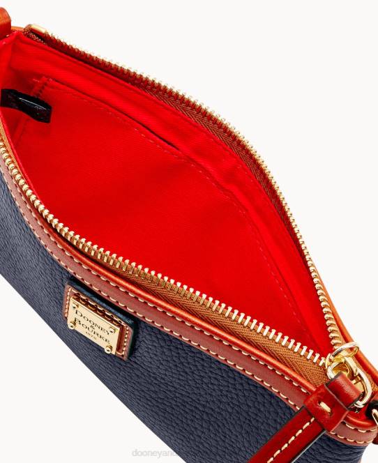 Dooney & Bourke store slanke armbånd med småsten JV0J4728 poser midnatsblå