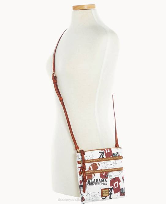 Dooney & Bourke Collegiate alabama n s triple zip crossbody JV0J1952 poser u af alabama