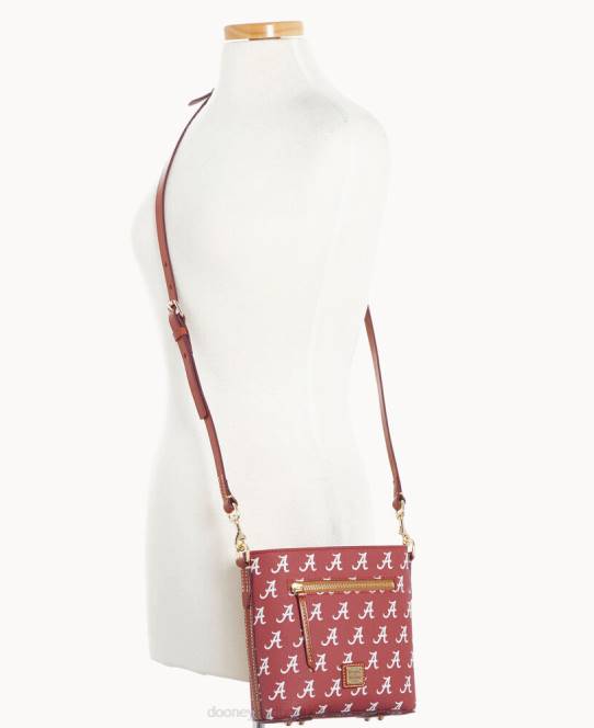 Dooney & Bourke Collegiate alabama small zip crossbody JV0J2101 poser u af alabama