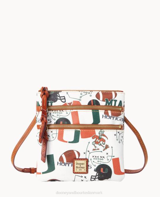 Dooney & Bourke Collegiate miami n s triple zip crossbody JV0J1690 poser dig fra miami