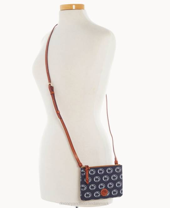 Dooney & Bourke Collegiate top lynlås crossbody JV0J2511 poser penn stat