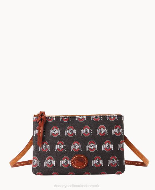Dooney & Bourke Collegiate top lynlås crossbody JV0J2738 poser ohio stat