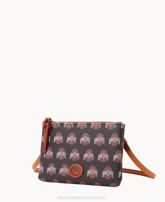 Dooney & Bourke Collegiate top lynlås crossbody JV0J2738 poser ohio stat