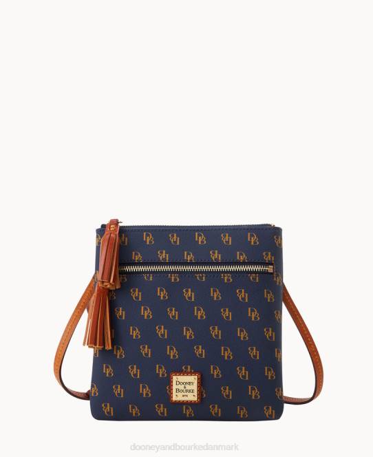 Dooney & Bourke Gretta dobbelt lynlås kvast crossbody JV0J2502 poser flåde