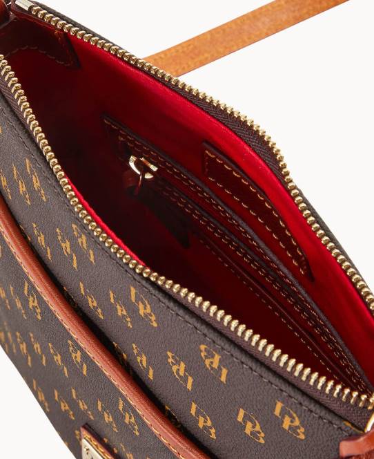 Dooney & Bourke Gretta lille hverdags crossbody JV0J2617 poser brun tmoro