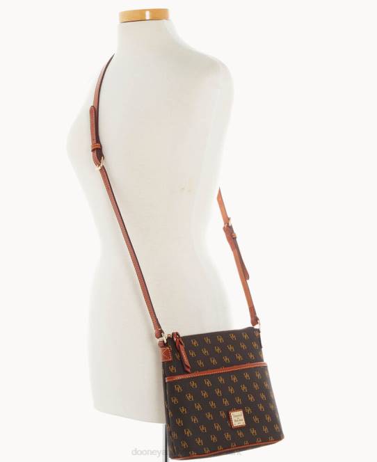 Dooney & Bourke Gretta lille hverdags crossbody JV0J2617 poser brun tmoro