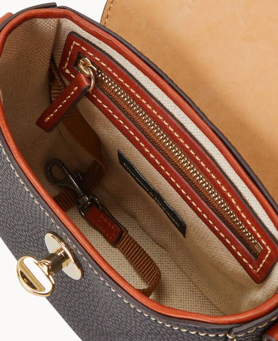 Dooney & Bourke Pebble turnlock flap sadel JV0J2620 poser sort