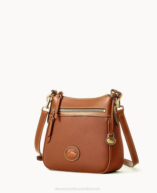 Dooney & Bourke all weather læder 3.0 crossbody med lynlås 23 JV0J1714 poser karamel