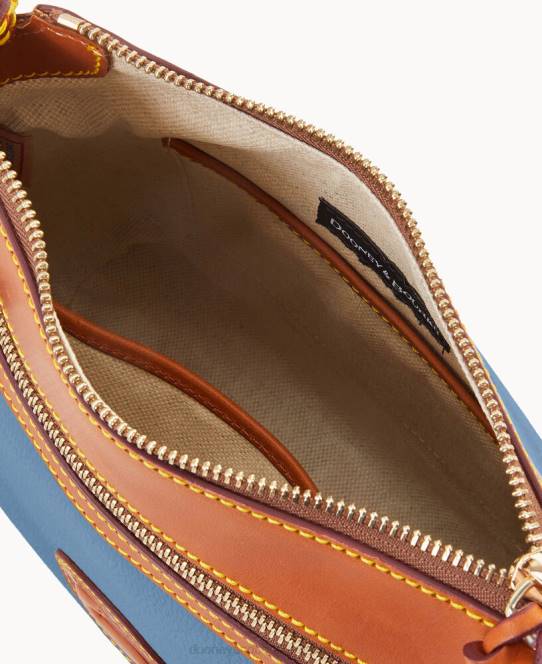 Dooney & Bourke all weather læder 3.0 crossbody med lynlås 23 JV0J1716 poser denim