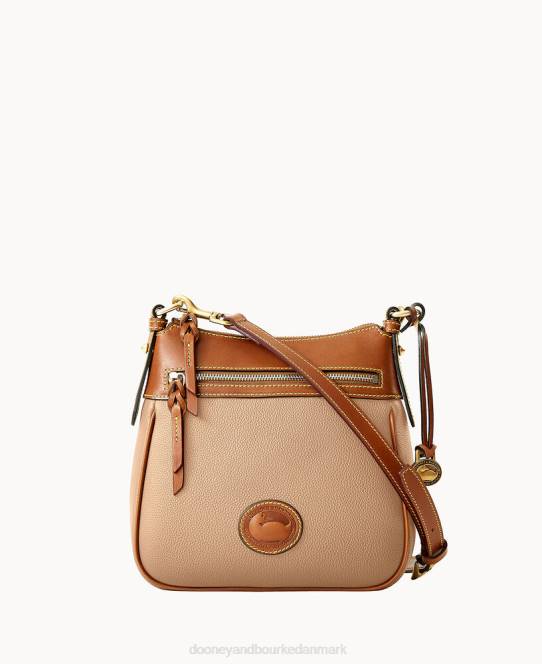 Dooney & Bourke all weather læder 3.0 crossbody med lynlås 23 JV0J1718 poser taupe