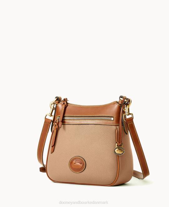 Dooney & Bourke all weather læder 3.0 crossbody med lynlås 23 JV0J1718 poser taupe