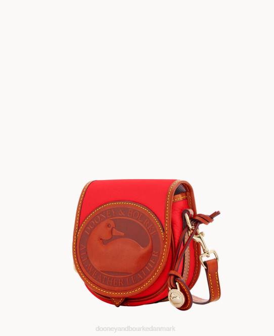 Dooney & Bourke alt vejr læder 2 duck bag JV0J1504 poser rød