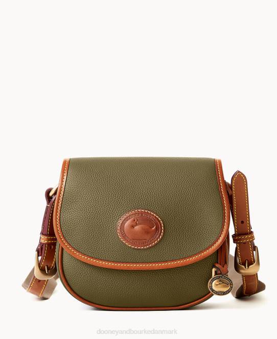 Dooney & Bourke alt vejr læder 3.0 sadel crossbody 20 JV0J1695 poser grøn