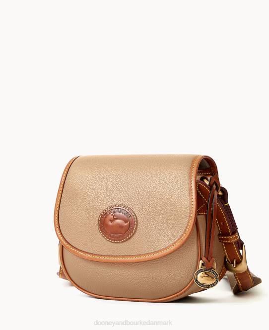 Dooney & Bourke alt vejr læder 3.0 sadel crossbody 20 JV0J1696 poser taupe