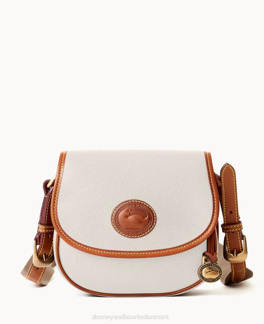 Dooney & Bourke alt vejr læder 3.0 sadel crossbody 20 JV0J1697 poser vanilje