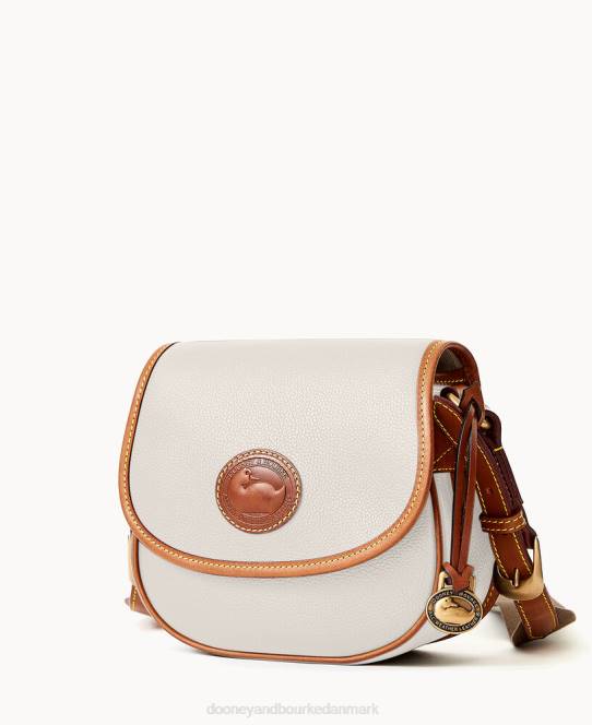 Dooney & Bourke alt vejr læder 3.0 sadel crossbody 20 JV0J1697 poser vanilje