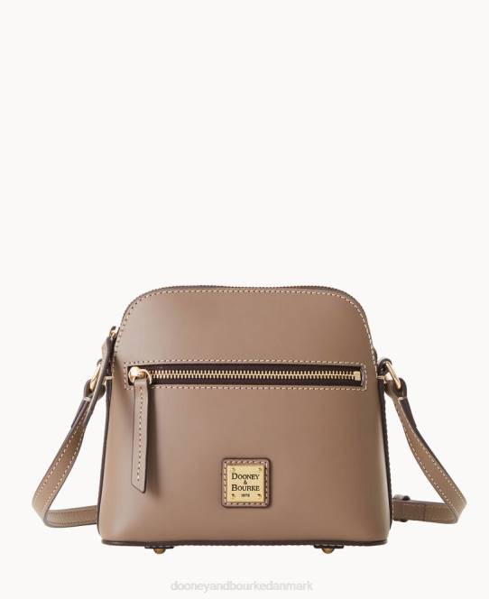 Dooney & Bourke beacon lynlås hvælvet crossbody JV0J2134 poser lys taupe