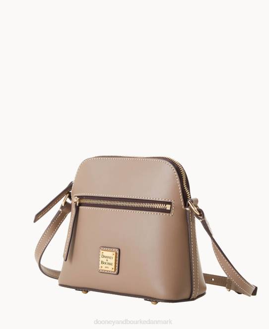 Dooney & Bourke beacon lynlås hvælvet crossbody JV0J2134 poser lys taupe