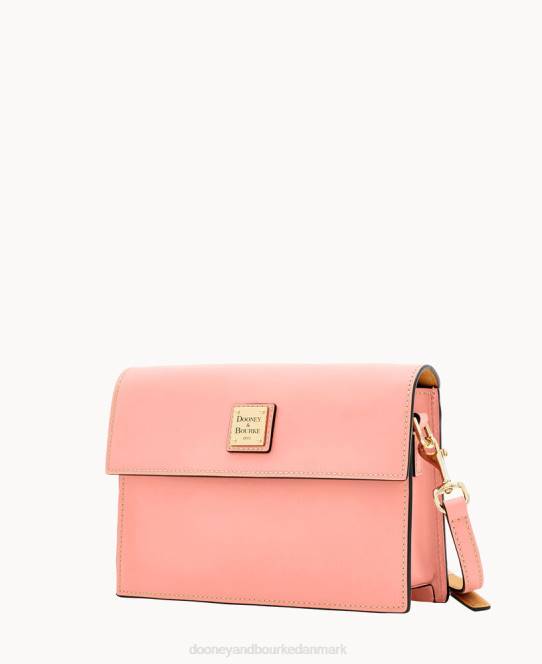 Dooney & Bourke beacon øst vest flap crossbody JV0J2456 poser lyserød
