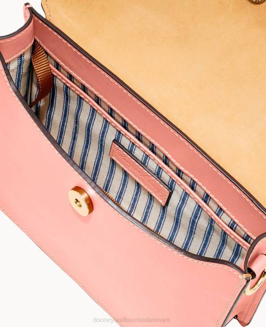 Dooney & Bourke beacon øst vest flap crossbody JV0J2456 poser lyserød