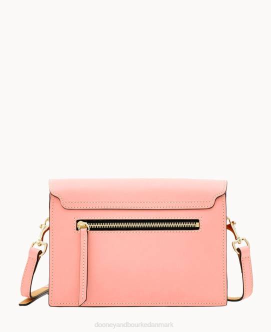 Dooney & Bourke beacon øst vest flap crossbody JV0J2456 poser lyserød