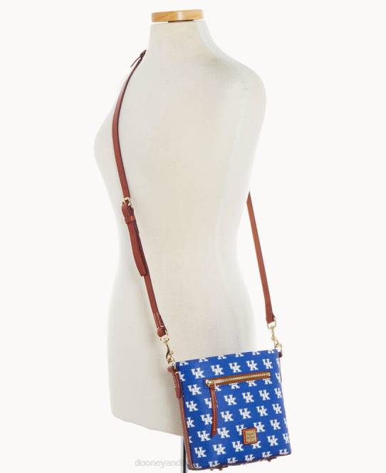 Dooney & Bourke collegiate kentucky lille crossbody med lynlås JV0J1999 poser u fra kentucky