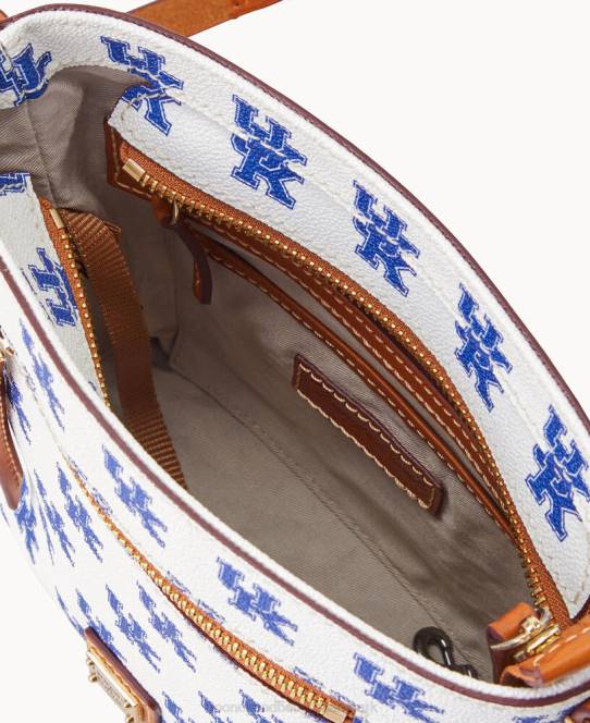Dooney & Bourke collegiate kentucky lille crossbody med lynlås JV0J2000 poser u fra kentucky