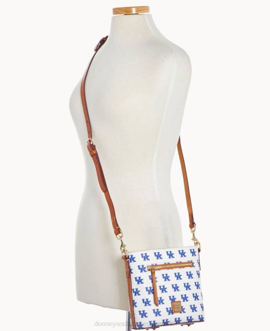 Dooney & Bourke collegiate kentucky lille crossbody med lynlås JV0J2000 poser u fra kentucky