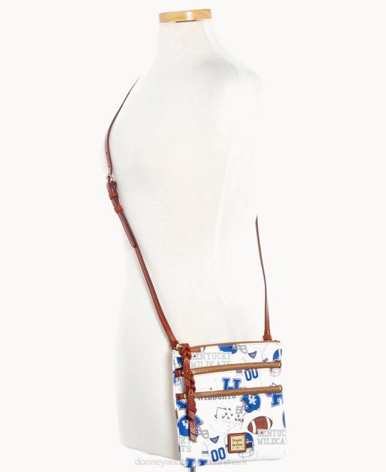 Dooney & Bourke collegiate kentucky n s triple zip crossbody JV0J1972 poser u fra kentucky
