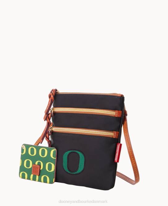 Dooney & Bourke collegiate n s tredobbelt lynlås med w id holder JV0J1982 poser Oregon
