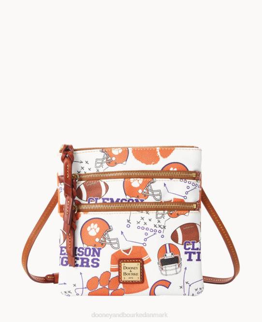 Dooney & Bourke collegiate n s triple zip crossbody JV0J1745 poser Clemson