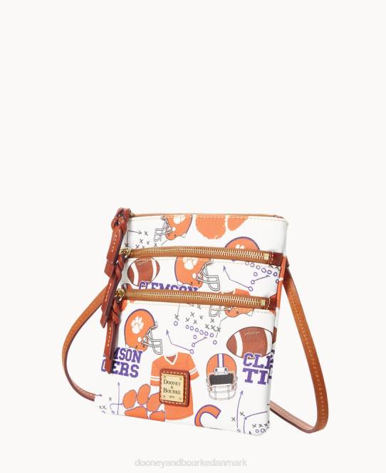 Dooney & Bourke collegiate n s triple zip crossbody JV0J1745 poser Clemson