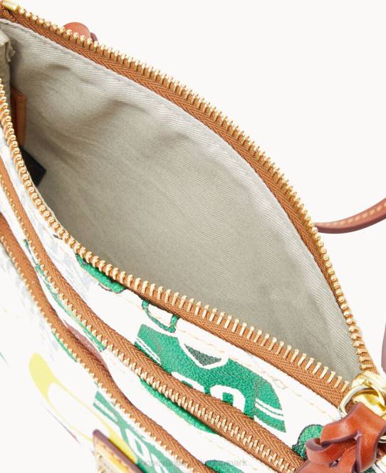 Dooney & Bourke collegiate n s triple zip crossbody JV0J1750 poser Oregon