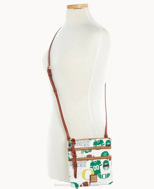 Dooney & Bourke collegiate n s triple zip crossbody JV0J1750 poser Oregon