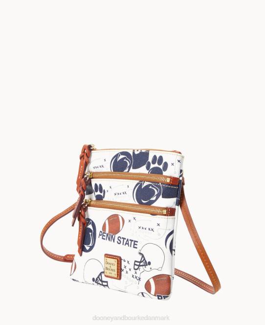 Dooney & Bourke collegiate n s triple zip crossbody JV0J1954 poser penn stat