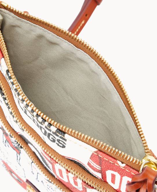 Dooney & Bourke collegiate n s triple zip crossbody JV0J2010 poser georgien